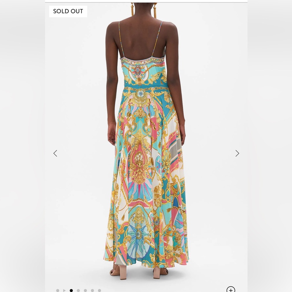 Camilla Sail Away with Me Print Silk Maxi Dress M like NEW - Picture 3 of 17